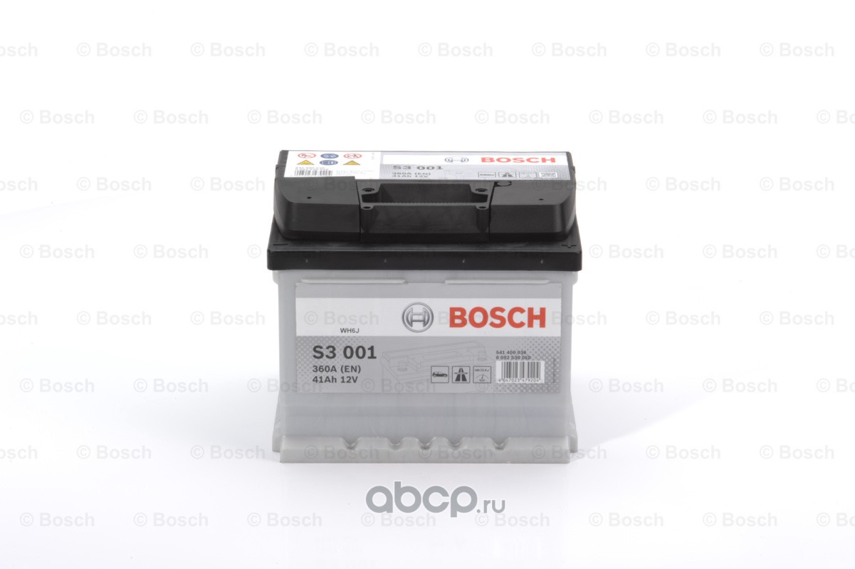 Bosch 0092S30010 Батарея аккумуляторная 41А/ч 360А 12В обратная полярн. стандартные клеммы