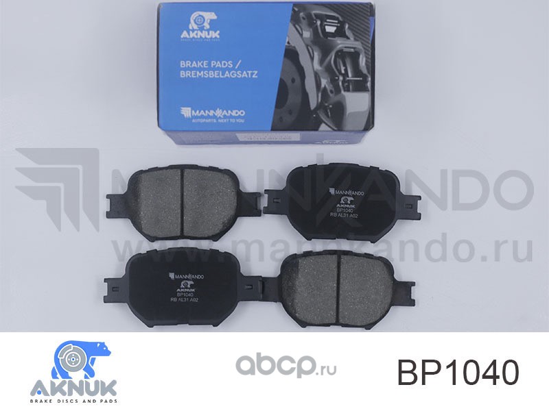 AKNUK BP1040 Колодки тормозные дисковые передние CELICA (_T23_) 1.8 AKNUK
