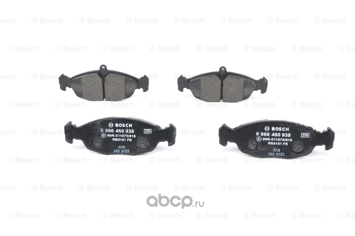Bosch 0986460938 Колодки тормозные дисковые передние Bosch