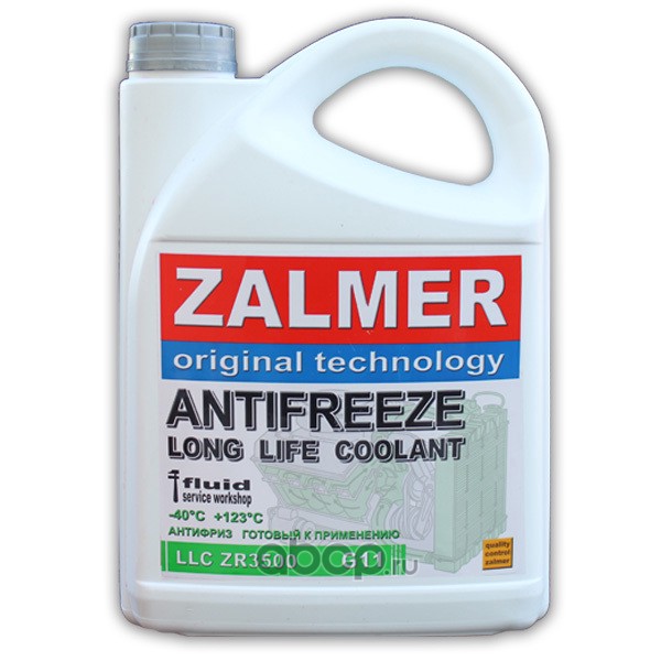 Antifreeze ZR3500 LLC G11 (зеленый)  10л ZR35G010