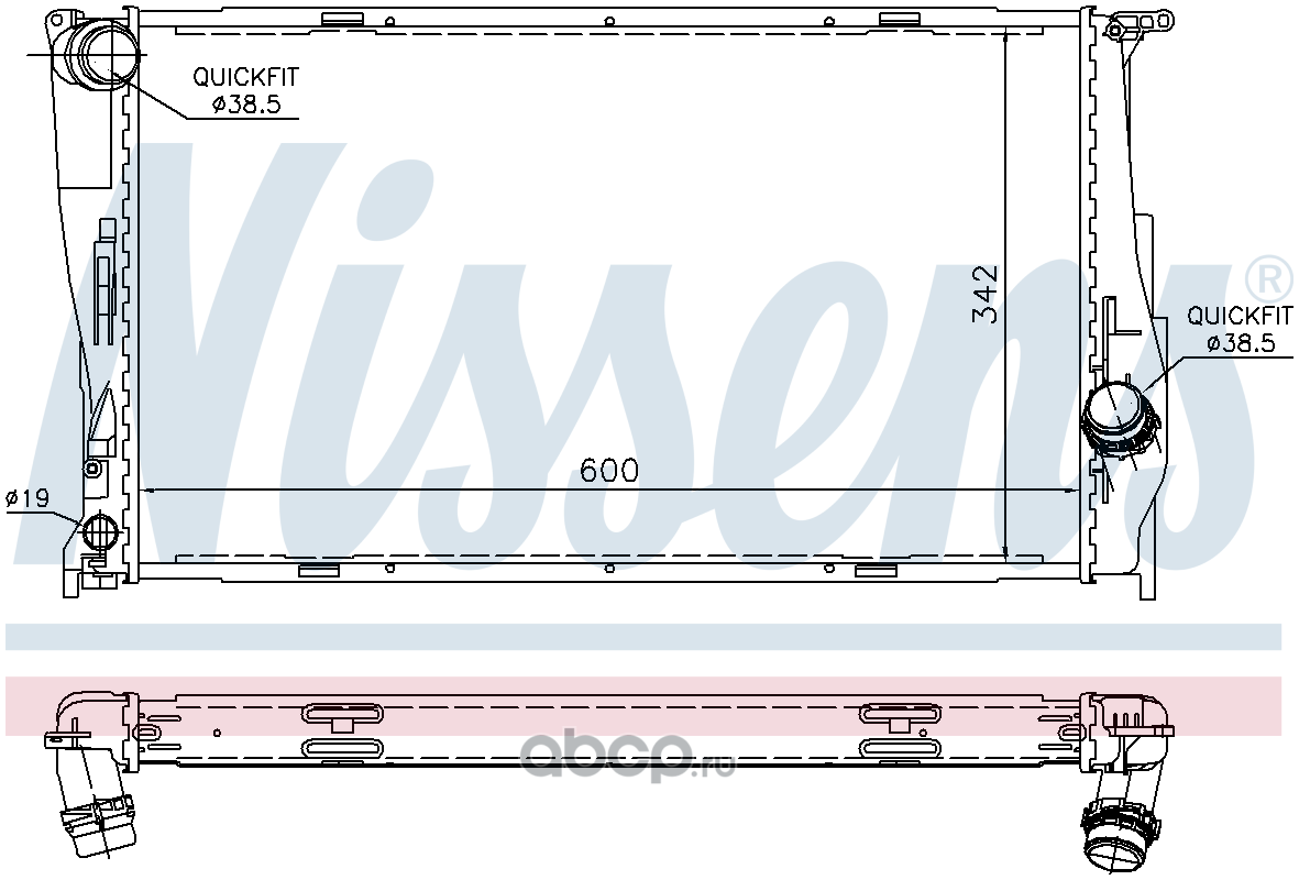Nissens страна производитель. Nissens радиатор 600x418. Радиатор BMW e38. Радиатор Nissens арт. 60619a. NRF 53473 радиатор основной.
