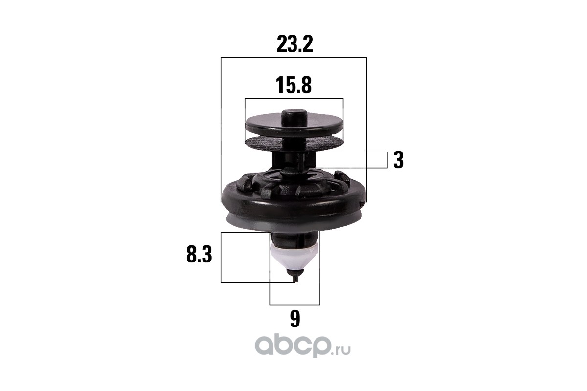 KT106281 Kraft Клипсы автомобильные Skoda Superb / VW Passat, Polo, Tiguan  купить в АВТОМАРКЕТ-НТ.РФ