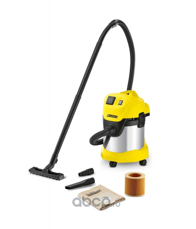 KARCHER 16298910 Пылесос хозяйственный Karcher WD 3 P Premium 1000Вт 17л 4м