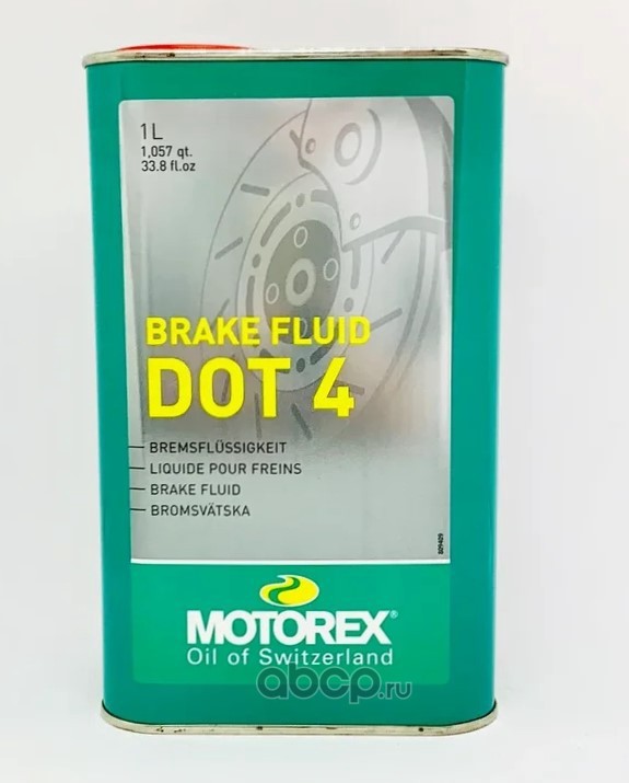 MOTOREX Жидкость тормозная BRAKE FLUID DOT 4 (1л) 300296