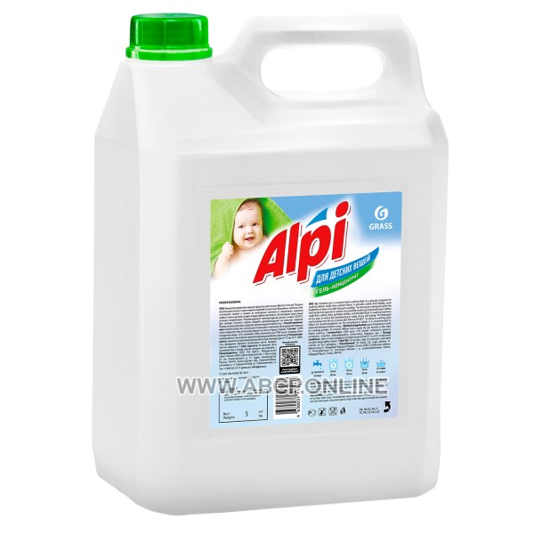 GraSS 125447 Концентрированное жидкое средство для стирки белья ALPI sensetive gel  5кг, шт
