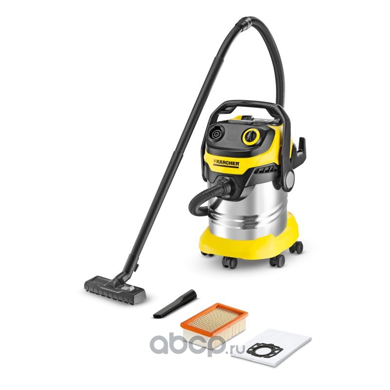 KARCHER 13482300 Пылесос хозяйственный Karcher WD 5 Premium 1100Вт 25л 5м