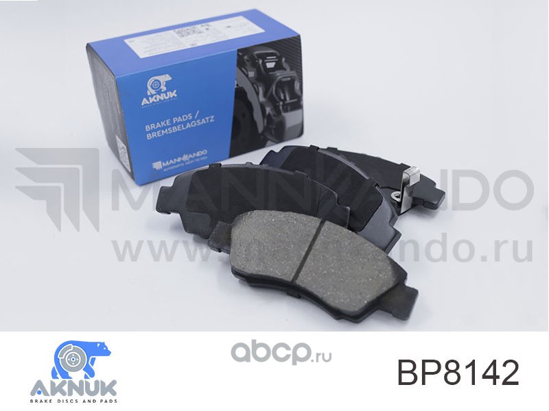 AKNUK BP8142 Колодки тормозные дисковые передние HONDA CIVIC 1.3-1.6 91-01 AKNUK