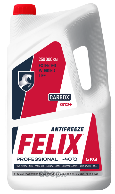 Felix 430206033 Антифриз CARBOX готовый -40C красный 5 кг