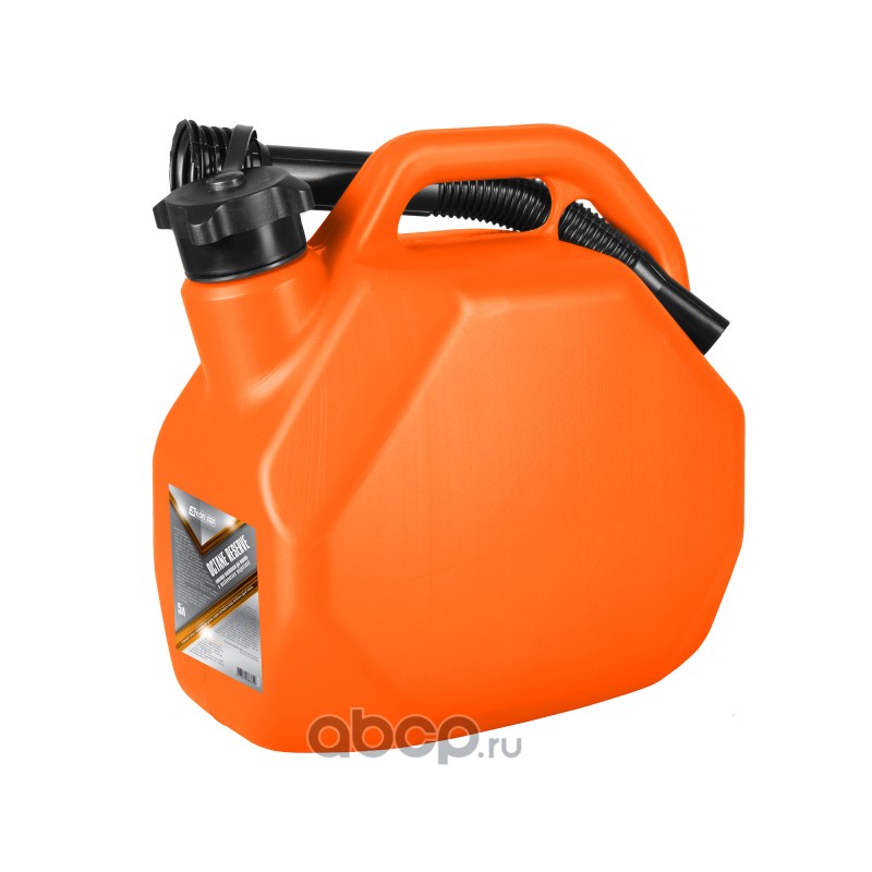 3Ton 55381 Канистра OCTANE RESERVE 5л ОРАНЖЕВАЯ д/топлива (усилен.) с крышкой и лейкой/2