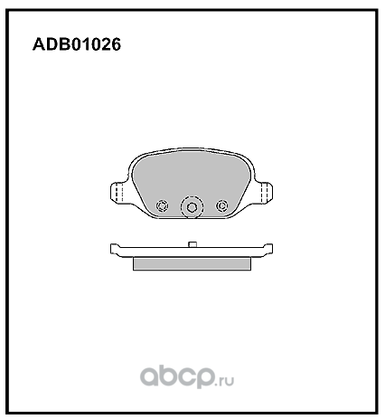 ALLIED NIPPON ADB01026 Колодки тормозные дисковые