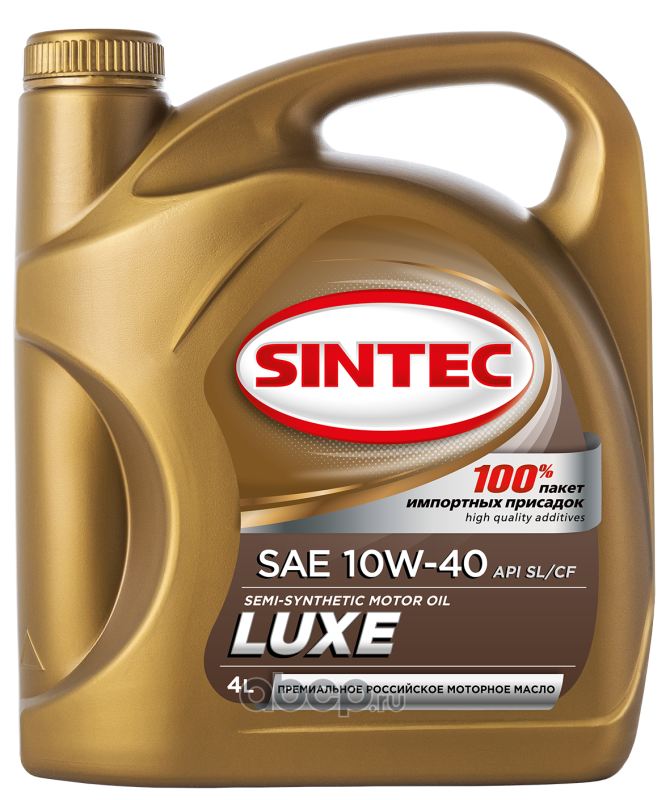 SINTEC 801943 Масло моторное полусинтетика 10W-40 4 л.