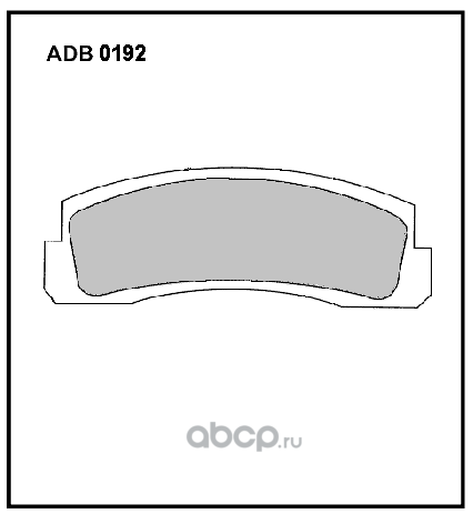 ALLIED NIPPON ADB0192 Колодки тормозные дисковые