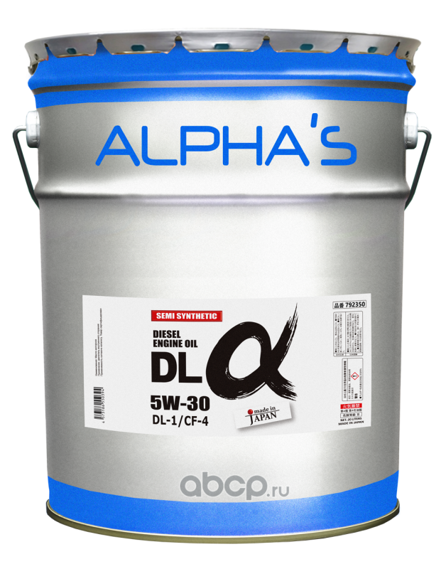 ALPHA'S 792350 Масло моторное полусинтетика 5W-30 20л.