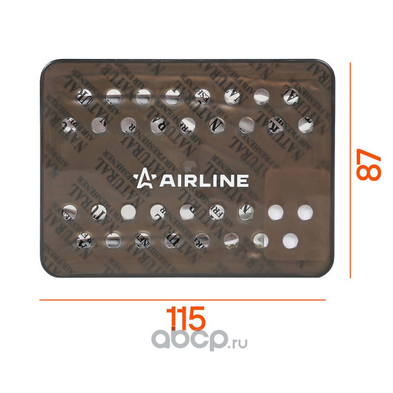 AIRLINE AFSI138 Ароматизатор под сиденье гелевый мини "Тайга" черный лед (AFSI138)