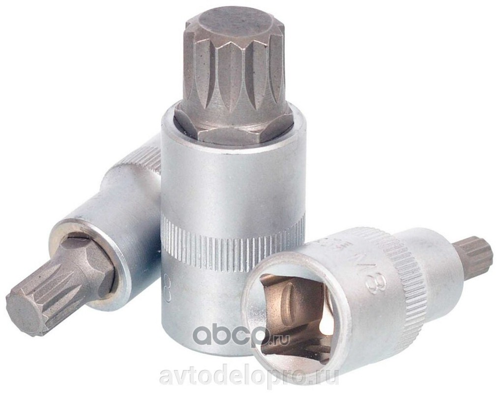 АвтоDело 39514 Головка со вставкой SPLINE M14, 1/2 L 55мм