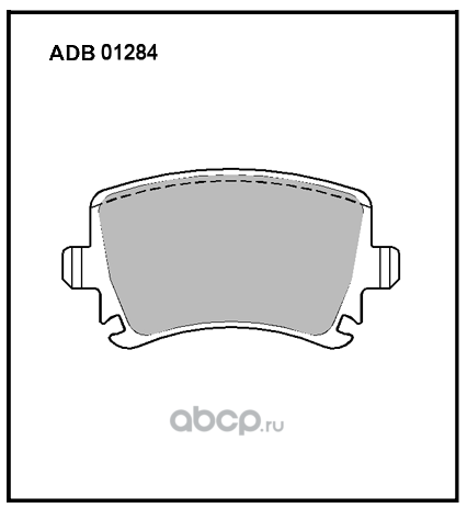 ALLIED NIPPON ADB01284 Колодки тормозные дисковые