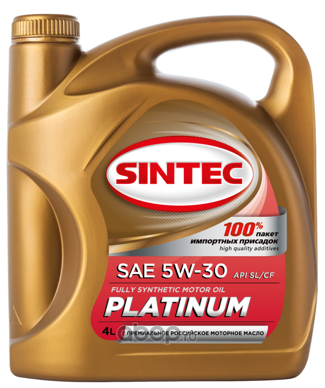 SINTEC 801939 Масло моторное синтетика 5W-30 4 л.