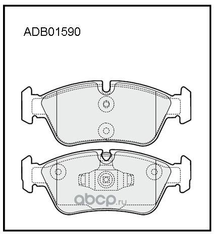 ALLIED NIPPON ADB01590 Колодки тормозные дисковые