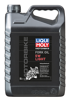 LIQUI MOLY 1623 LiquiMoly Синт. масло д/вилок и амортиз. Motorbike Fork Oil Light 5W (5л)