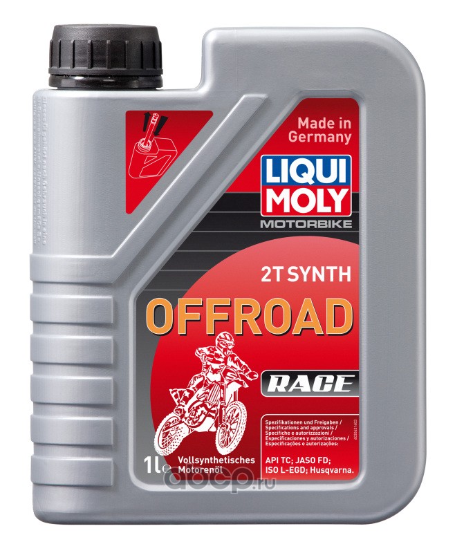 LIQUI MOLY 3063 LiquiMoly Синт. мот.масло д/2-т.мотоц. Motorbike 2T Synth Offroad Race TC FD L-EGD (1л)