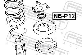 Febest NBP12 Подшипник опоры переднего амортизатора