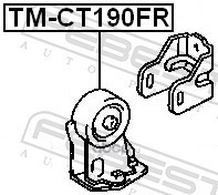 Febest TMCT190FR Подушка двигателя передняя