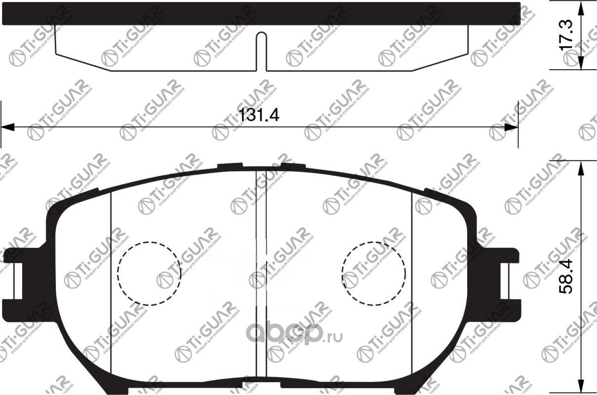 Купить # TG671 | Ti-Guar - Тормозные колодки TG-671/PF1479* Ti·GUAR в  Новосибирске