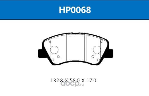 HSB HP0068 Колодки тормозные дисковые