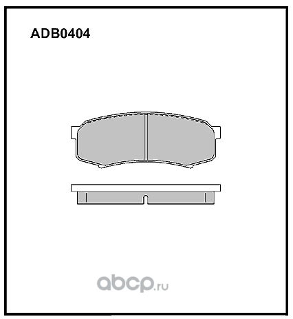 ALLIED NIPPON ADB0404 Колодки тормозные дисковые