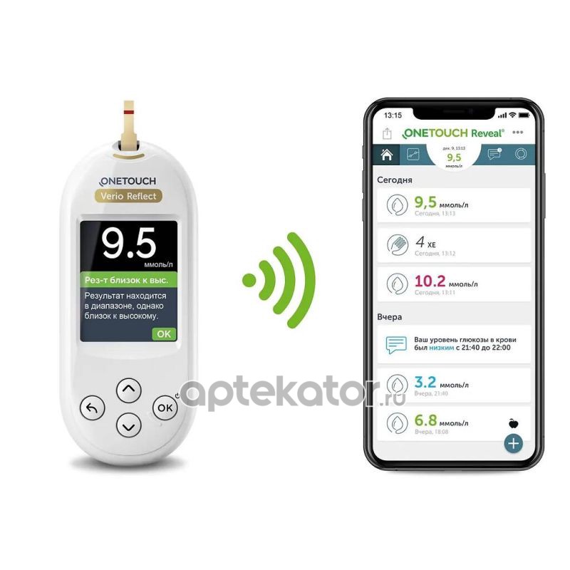 LIFESCAN 7613427003795 Глюкометр One Touch Verio Reflect