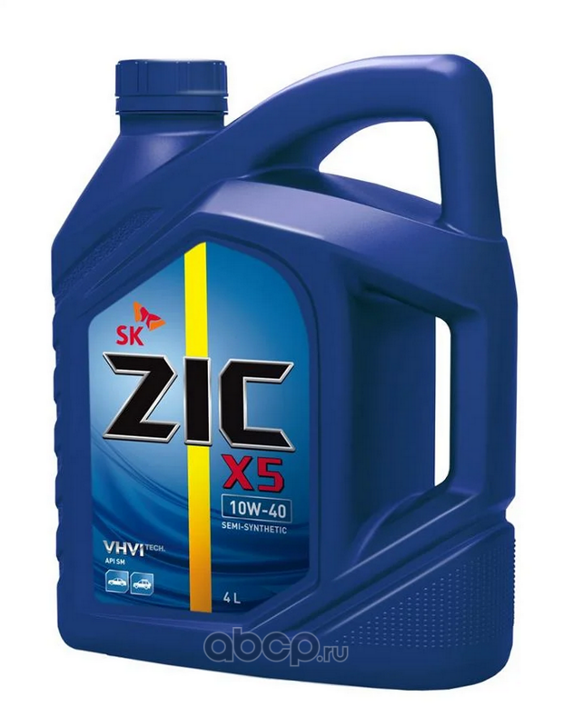 Zic 162650 Масло моторное ZIC X5 полусинтетика 10W-40 4 л.