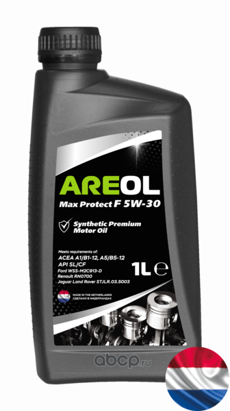 AREOL 5W30AR015 Масло моторное AREOL Max Protect F 5W-30 синтетика 1л.