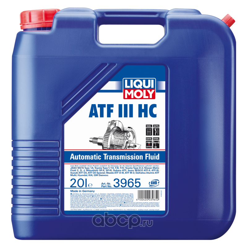 Liqui Moly трансмиссионное масло. 3683 LIQUIMOLY НС-синт. Тр.масло д/АКПП Top Tec ATF 1200 (20л). Moly ATF. HC 3 масло.