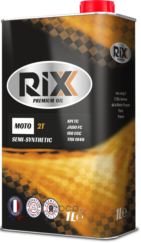 Масло моторное полусинтетическое RIXX MOTO 2T 1 л RX0001M2T
