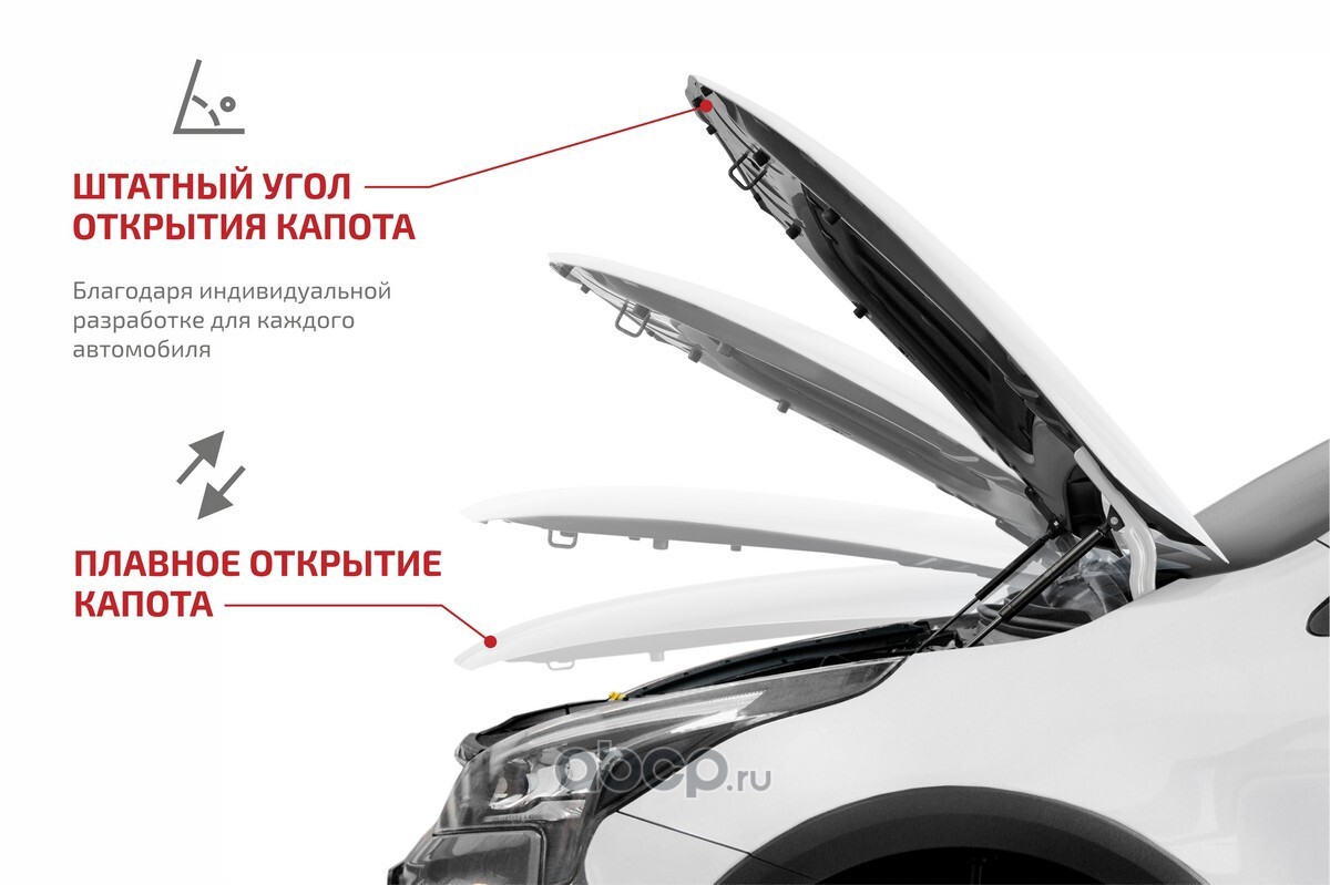 USKOA5011 АвтоУпор Газовые упоры капота Skoda Octavia A5 2004-2013 купить  запчасти в Банзай Авто