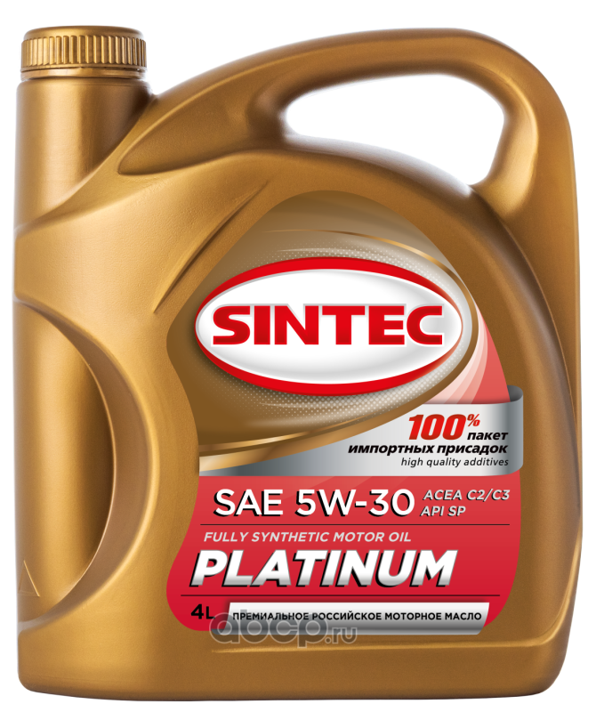 SINTEC 801993 Масло моторное синтетика 5W-30 4 л.