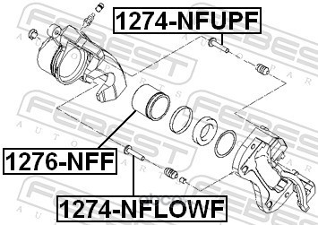 Febest 1276NFF Поршень суппорта тормозного переднего