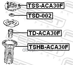 Febest TSSACA30F Опора переднего амортизатора
