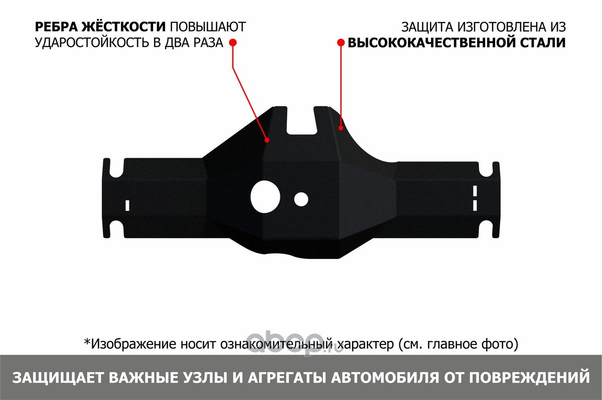 111.08921.1 Автоброня Защита редуктора (сталь) + комплект крепежа для  Changan Hunter Plus 2023- (V - 2.0, АКПП, полный) купить в Воронеже