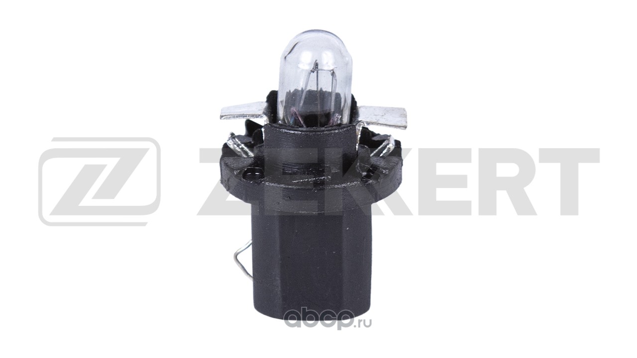 Zekkert LP1184 Лампа 12V 1.2W B8.5d Black (миним. кол-во заказа 10 шт)