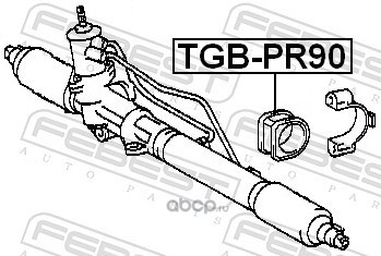 Febest TGBPR90 Проставка рулевой рейки