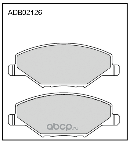ALLIED NIPPON ADB02126 Колодки тормозные дисковые