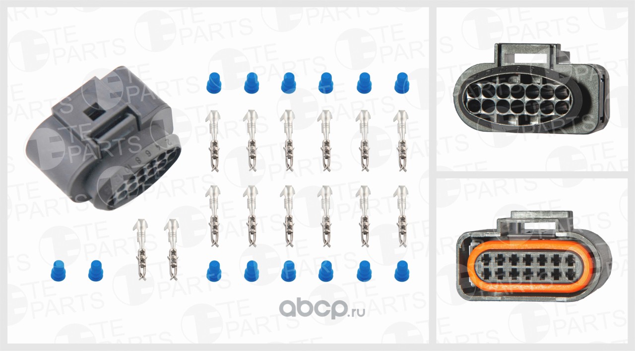 Купить TE PARTS 7741865 Разъём 14 контактов (7X7)(комплектация: 14-pin, 14  уплотнений) по выгодной цене с доставкой по всей России.