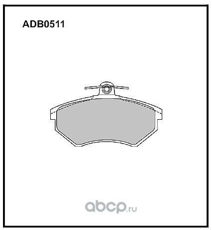 ALLIED NIPPON ADB0511 Колодки тормозные дисковые