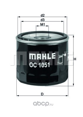 Mahle/Knecht OC1051A Фильтр масляный
