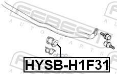 Febest HYSBH1F31 Втулка переднего стабилизатора