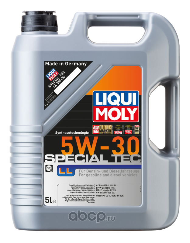 Liqui moly 8055 LiquiMoly НС-синт. мот.масло Special Tec LL 5W-30 CF/SL A3/B4 (5л)