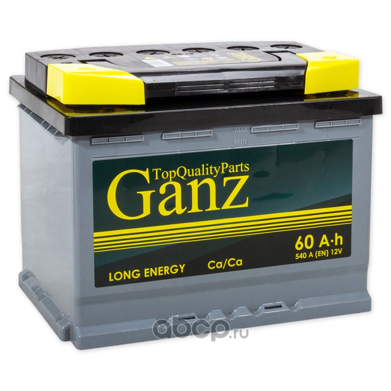 GANZ GA600 Аккумулятор GANZ 60 А/ч ОБР 242x175x190 EN540