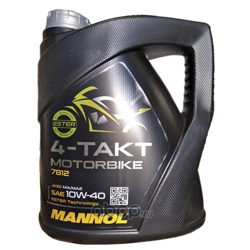 MANNOL 1963 Масло моторное MOTORBIKE 10W-40 синтетическое 4 л