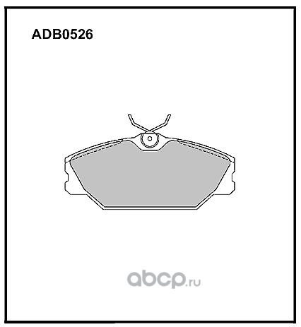 ALLIED NIPPON ADB0526 Колодки тормозные дисковые